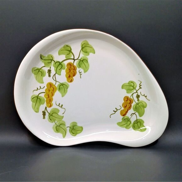 Stangl Golden Grape Oval Serving Platter Kidney Shape 13.5 x 10.75 MCM 1963-1978 - Picture 1 of 5